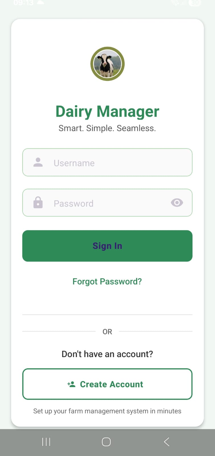 Dairy Manager Mobile App